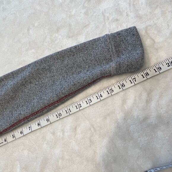 Life is Good Mock Neck Draw String Hoodie Sweatshirt Heather Gray - Picture 4 of 7